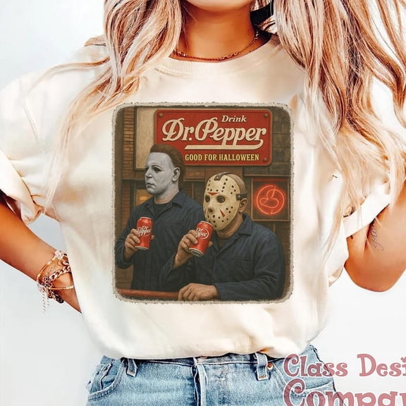 Halloween Horror Characters T-Shirt, Scary Movie Graphic Tee, 2025 Spooky Season Shirt, Funny Halloween Shirt, Horror Movie Fan Gift