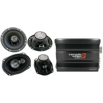 Cerwin Vega CVP1600.4D 1600W 4-Ch   XED-62 6.5" & XED-693 6x9" Speakers