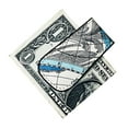 thumbnail image 5 of SPRING PARK Unisex Map Pattern Mini Faux Leather Magnetic Design Money Clip Cash Holder Magnet, 5 of 7