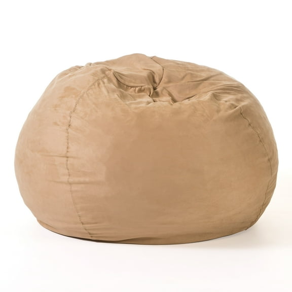 GDF Studio Kelsey Faux Suede 5 Foot Bean Bag Lounge Chair