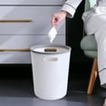 NSESSHome Clearance Round Trash Can Wastebasket Plastic Garbage
