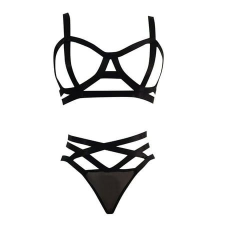 Upioiwer Langerie Wedding Lingerie For Women Women S Sexy Straps Cross Briefs Lingerie Sexy Underwear Birthday Lingerie For Women Nightgown & Nightshirt For Women Plus Size Elegante Night Dress For