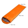 thumbnail image 4 of Desert&Fox Sac de Couchage Enveloppe Ultraléger Imperméable pour Adultes, Camping Extérieur Toutes Saisons avec Appui-Tête Réglable, Orange, 4 of 6