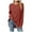 Brick Red, variant on SNKSDGM White Long Sleeve Shirts for Women Cotton Black Long Sleeve Shirt Women Cropped Women's 2026 Fashion Long Sleeve Tops Casual Round Neck Ladies Lightweight Top M