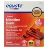 Equate Coated Nicotine Gum, 4 mg, Coated Cinnamon Flavor, 160 Count