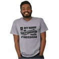 thumbnail image 5 of US Army Logo Hubby Defending Freedom Women's Graphic T Shirt Tees Brisco Brands S, 5 of 5