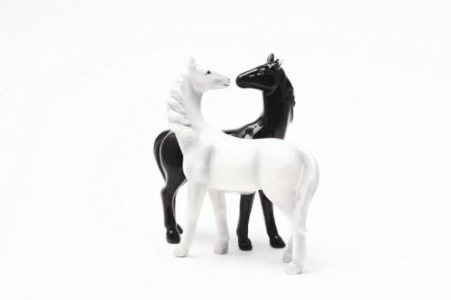 Animal Salt and Pepper Shaker Unique Ceramic Cute White Unicorn and Pegasus Home Decor Set Of 2