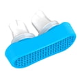 thumbnail image 3 of Clips nasales antirronquidos de silicona flexible para hombres y mujeres Tapón ergonómico para ronquidos Dilatador de nariz Oficina Hotel Suministros para el cuidado de la salud en el hogar azul Inevent CE001604-02B, 3 of 7