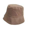 thumbnail image 2 of Travelwant Corduroy Reversible Bucket Hat Unisex Cotton Twill Canvas Sun Fishing Hat, 2 of 7