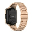 thumbnail image 1 of Funda con banda de metal compatible con Xiaomi Redmi Watch2 Lite versión internacional Correa de metal con funda protectora, 1 of 9