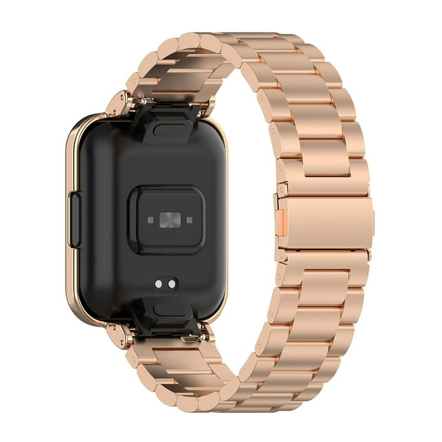 Funda con banda de metal compatible con Xiaomi Redmi Watch2 Lite versión internacional Correa de metal con funda protectora