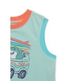 thumbnail image 3 of Garanimals Toddler Boy Graphic Ringer Muscle Tank, Sizes 18M-5T, 3 of 4