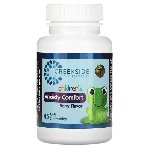 Children's, Anxiety Comfort, Berry, 45 Soft Chewables, Creekside