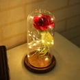 thumbnail image 2 of Lámpara de Cristal Flores Artificales Iluminación de Noche Decoración para Valentín BLESIY Lámpara de escritorio de la decoración casera, 2 of 8