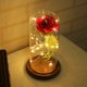 thumbnail image 2 of Lámpa de Cristal Flores tificales Iluminación de Noche Decoración pa Valentín Colcomx Lámpara de escritorio de la decoración casera, 2 of 8