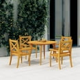thumbnail image 1 of vidaXL Garden Table Ø110x75 cm Solid Wood Acacia, 1 of 5