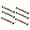 Dark Coffee, variant on Chinese Frog Button Closures Handmade Sewing Fasteners, Woven Garment Trim, Pack of 6 for Qipao Clothing Projects