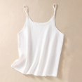 thumbnail image 2 of AherBiu Summer Tank Tops for Women Cotton Linen Spaghetti Strap Sleeveless Casual Loose Shirts Blouse, 2 of 3