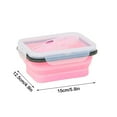 thumbnail image 2 of BSJJY Food Prep Containers Single Foldable Silicone Storage Box Microwave Lunch Box Outdoor Lunch Box Lunch Box Containers, 2 of 2