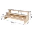 thumbnail image 7 of Segolike Wood Display Riser Stand Wooden Display Shelf Multilayer Reveal Frame Product Stand Jewelry Display Riser Shelf for Figurines , 3 layer 40cm, 7 of 7