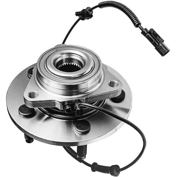 Detroit Axle - 5 Lugs Front Wheel Bearing Hub for 2006-2009 Ram 1500, Replacement 2007 2008 Ram 1500 [4-Wheel ABS] Wheel Bearing & Hub Assembly