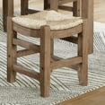 thumbnail image 4 of Alaterre Furniture Newport 18"H Wood Stool with Rush Seat, 4 of 8