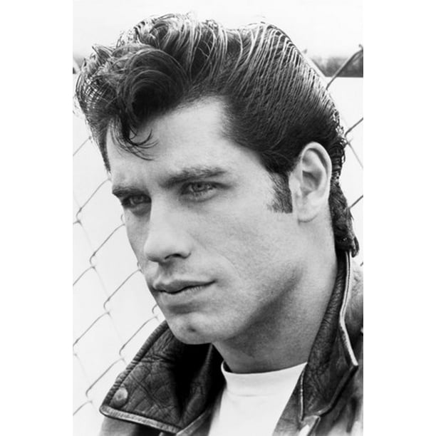 Grease John Travolta 24X36 Poster Leather Jacket Close