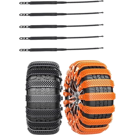 PE Portable Tire Chains, Emergency Anti-Skid, for Winter Snow Ice and Muddy Roads