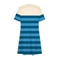 thumbnail image 4 of Ovzne Robes d'Été pour Femmes Robe d'Été Femmes Décontractée Imprimée Manches Courtes Col Rond Robe Dames Robe Femmes Manches Courtes Imprimée Liquidation, 4 of 6