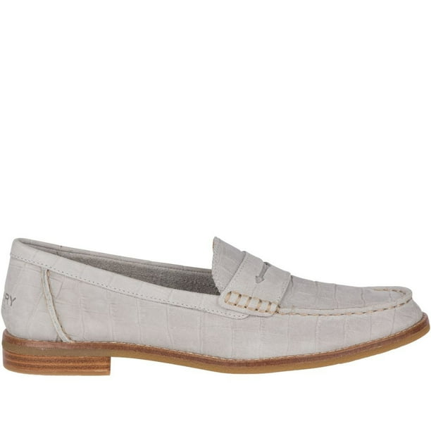 Sperry Women s Seaport Penny Penny Loafer in Grey 6 Walmart