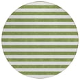 thumbnail image 2 of Addison Rugs Chantille Indoor/Outdoor Transitional Stripes Olive Washable Round Rug, 8' x 8', 2 of 6