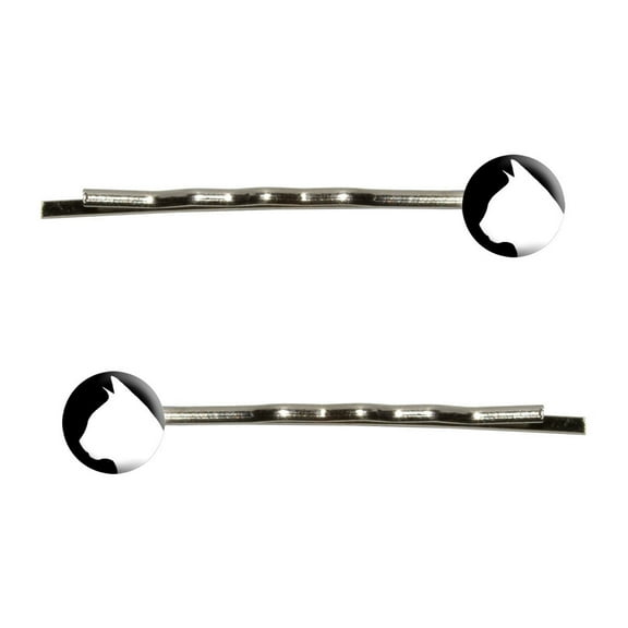 Cat Silhouette Bobby Pin Hair Clips