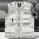 thumbnail image 2 of Tank Tops Hombres Casual Loose Fit con Diseño de Bolsillo Múltiple, Cremallera Multifuncional con Cuello en V Al Aire Libre Top de Voluntario de Emergencia, 2 of 6