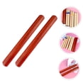 thumbnail image 4 of WEUVEB 1 Pair Rhythm Rods Dark Red Wood Teaching Rhythm for Music Learning, 4 of 8