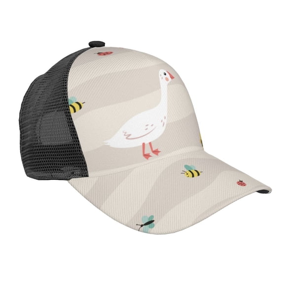 Picia Funny Goose1 Pattern Trucker Hat,Baseball Cap,Sun Protection Cap,Stylish Headwear,Leisure Cap,Outdoor Sports Cap