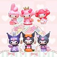 thumbnail image 1 of Sanrio Melody Series bolso escolar Luna Kuromi hecho a mano adorno para pastel de oficina decoración DIY, 1 of 2