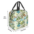 thumbnail image 3 of Vsdgher Meadow Plants And Butterflies Print Lunch Bag, Lunch Box for Women Adult Men, Lunch Tote Insulated Cooler Lunch Container for Work/Office/Picnic/Travel, 3 of 8