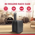 thumbnail image 2 of SKB 8U rSeries Shallow Rolling Rack with Integrated Back Wheels and Pull Handle, 2 of 12