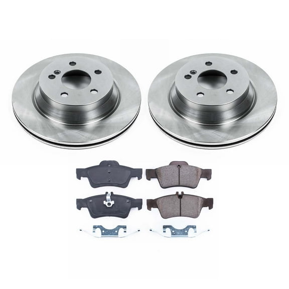 Ultimate Brakes Rear Ceramic Brake Pad and Rotor Kit with Hardware WM80959