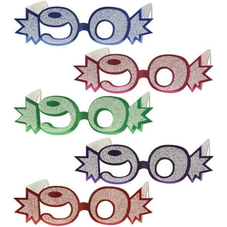 90Glittered Foil Eyeglasses (Pack of 25)