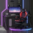 thumbnail image 2 of Bossin Gaming Chairs with Footrest, Massage Leather Game Chair for Adults, Big and Tall Gamer Chair with Headrest and Lumbar Support, 2 of 7