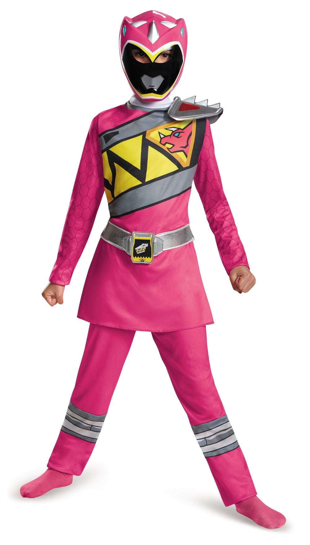 Pink Ranger Power Rangers Dino Charge Classic Girls Costume - Walmart.com