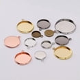thumbnail image 5 of GKNET 20pcs 10-25mm Pendant Base DIY Accessories Delicate Jewelry Bottom Bracket Supplie-Gun black-18mm x 20pcs, 5 of 6