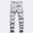 thumbnail image 2 of Boys Pants,Fashion Boys Jeans High Street Korean Style Casual Solid Color Pants Kids,Boys Jeans,13 Grey,3-4 Years, 2 of 9