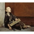 thumbnail image 2 of Fernand Pelez 14x12 Black Ornate Wood Framed Double Matted Museum Art Print Titled: A Martyr. the Merchant De Violettes (1885), 2 of 5