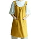 thumbnail image 1 of Qarigey Delantal cruzado con bolsillos, práctico delantal de trabajo unisex de mezclilla lavada, delantales para hornear Prendas para la parte del cuerpo Amarillo, 1 of 6