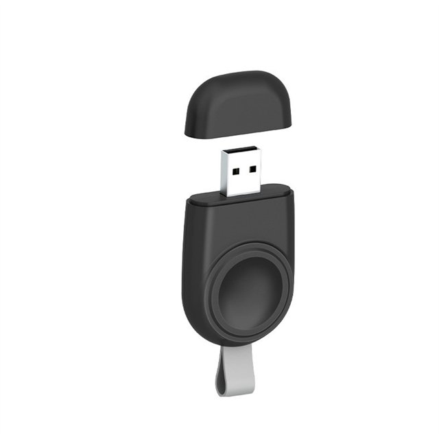 Tholdsy Adaptador de carga de reloj inalámbrico USB Accesorios de electrónica de escritorio Reemplazo para Watch SE / 5/6/7 Negro Type3 NO3
