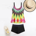 thumbnail image 5 of Oplxuo Women's Tankini Swimsuits Two Piece Tummy Control Bathing Suit Modest Swim Top and Shorts for Beach Pool Vacation, 5 of 5