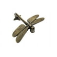 thumbnail image 5 of Renovators Supply Door Knockers for Front Door 4.8" Antique Brass Dragonfly Shaped Door Knocker w/Screws, 5 of 8