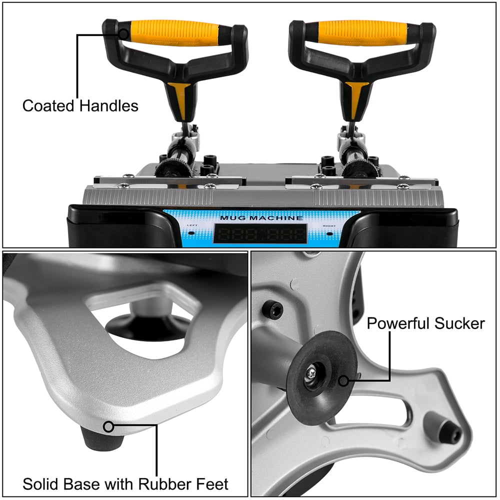 INTSUPERMAI Mug Sublimation Heat Press Printing Machine Double Station 5 in 1